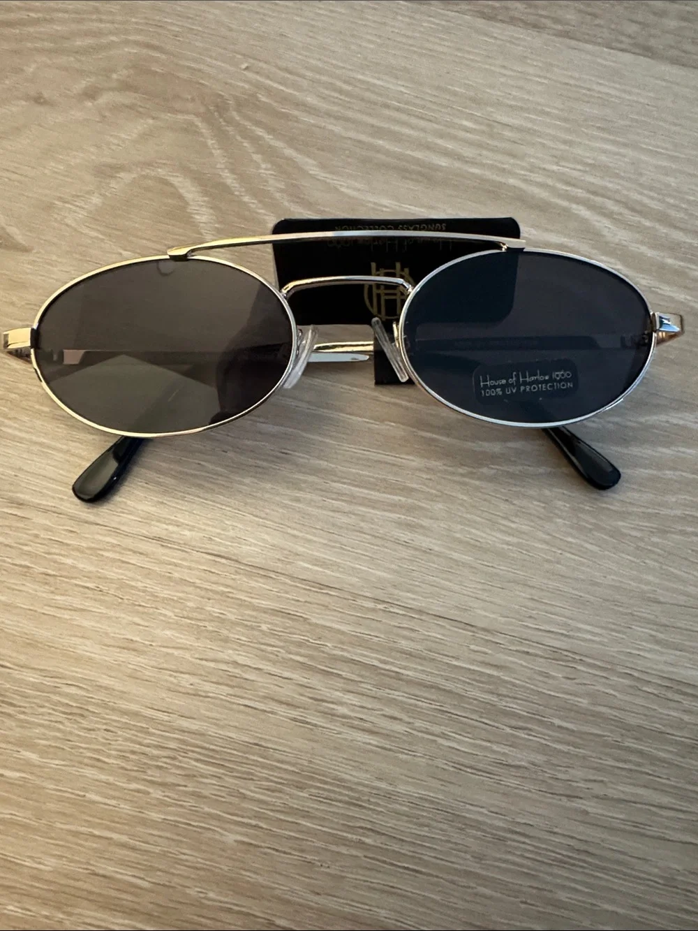 House of Harlow 1960 Gold Metal Frame Sunglasses NEW 🏷️